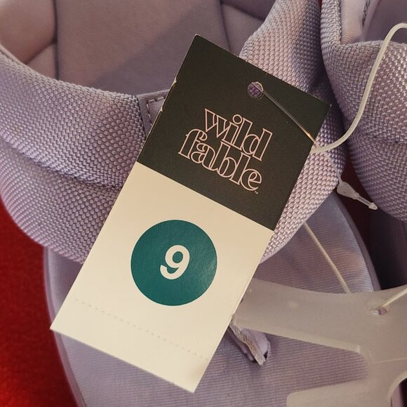 Wild Fable Lavender Fabric Upper Memory Foam Platform Angela Dress Sandal Size 9 - Picture 11 of 16